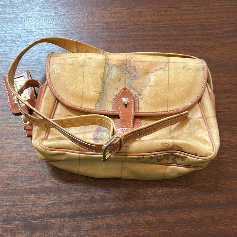 Vintage Alviero Martini Prima Classe Map Print Bag.